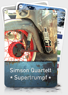 Simson Quartett Supertrumpf Deckblatt
